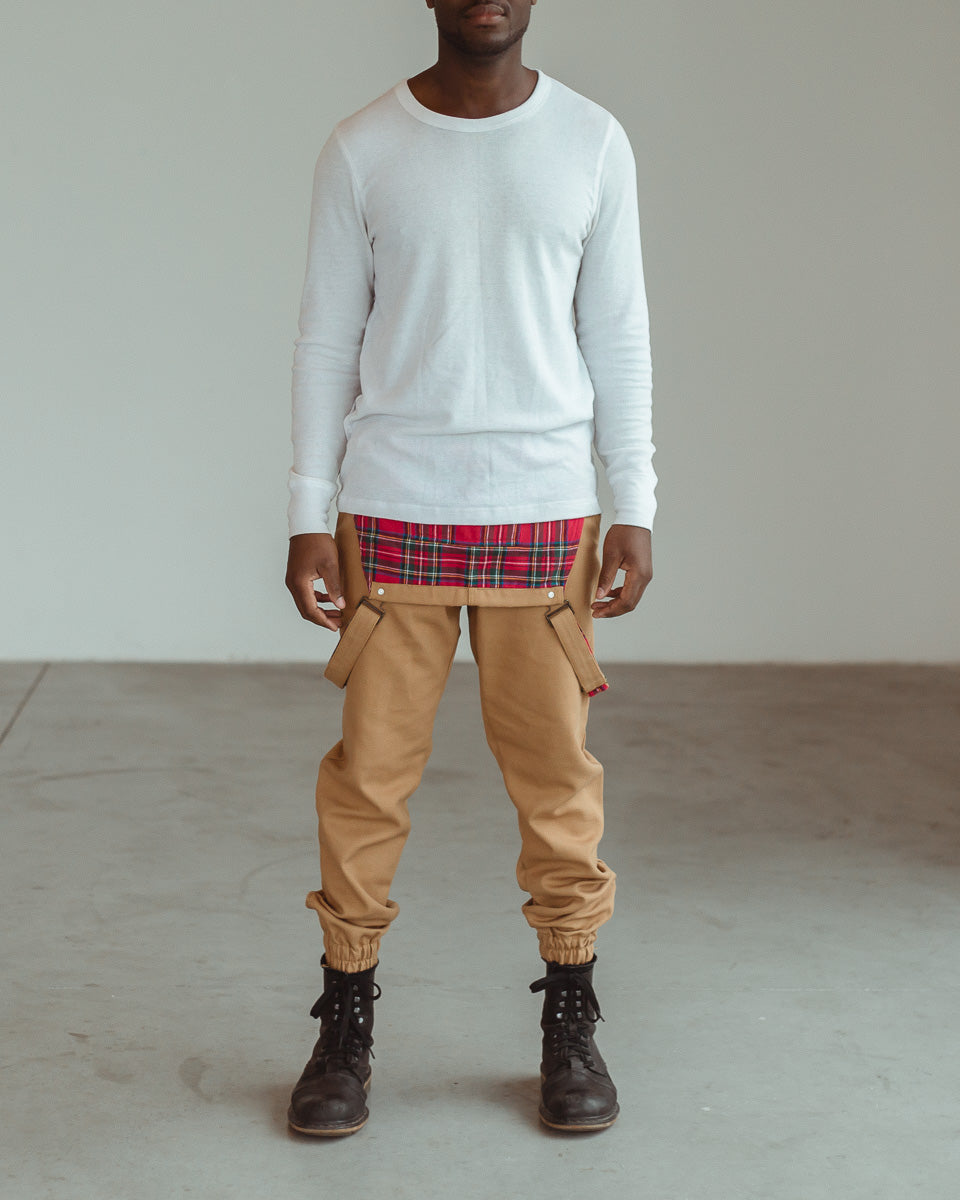 RED STEWARD PLAID