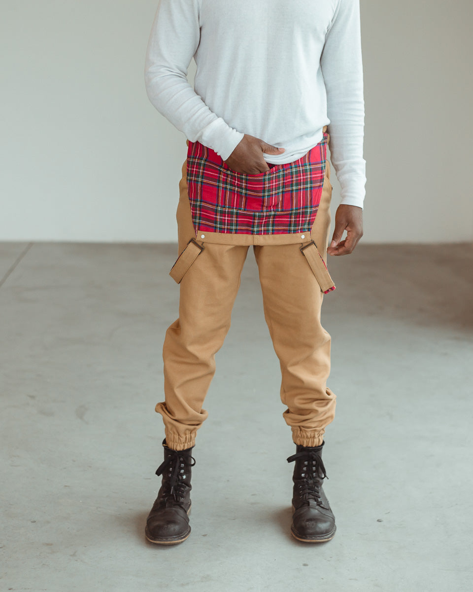 RED STEWARD PLAID